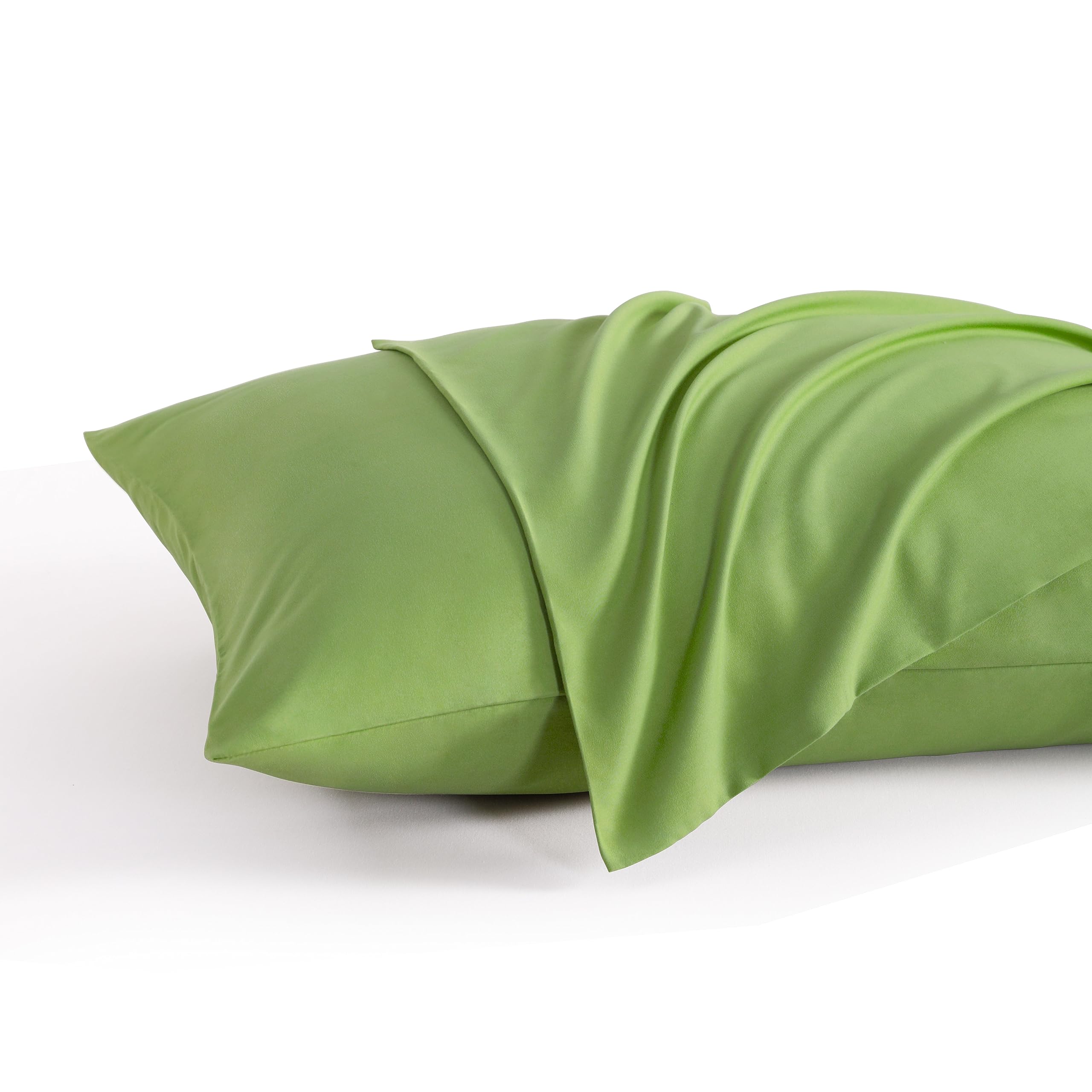 Ntbay King Pillow Cases Set Of 2, 2 Pack Brushed Microfiber 20X40 Pillow Cases, Soft, Wrinkle, Fade, Stain Resistant Sage Green